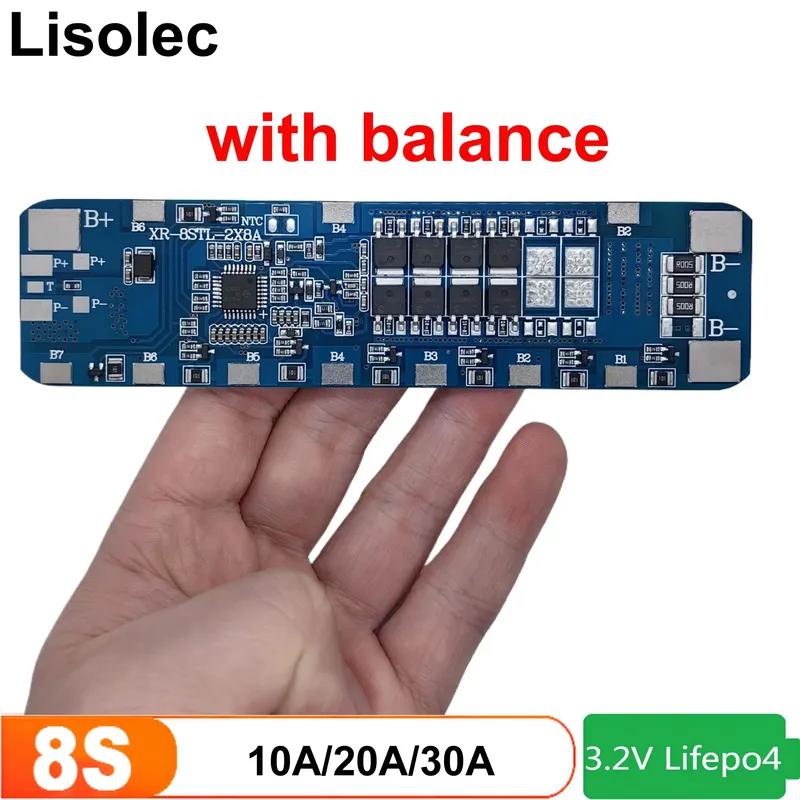 BMS 8S 24V LiFePO4 Аккумуляторная BMS 8S 30A 20A 10A 5A С Функцией Балансировки 24V Плата Защиты PCB PCM Для 24V Системы Солнечного Освещения