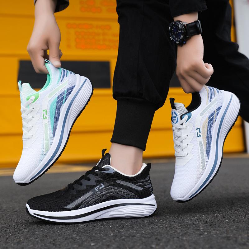 Модная спортивная мужская обувь на толстой подошве, новые летние повседневные кроссовки с дышащей сеткой и поверхностью Tide