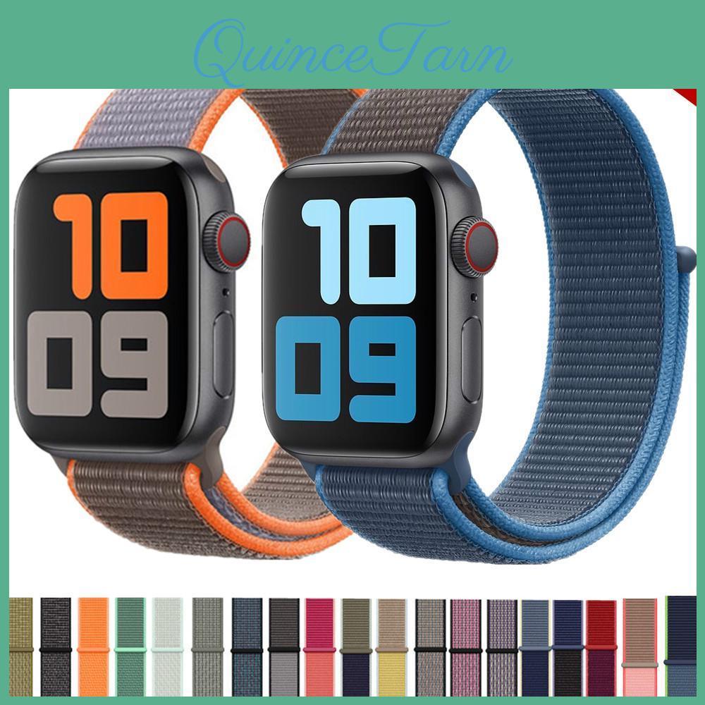 For Apple Strap Nylon Sports Watch Strap 44mm40mm Apple Watch 6 Se 5 4 3 Strap Iwatch Strap 38mm42mm Bracelet With Watch Accessories