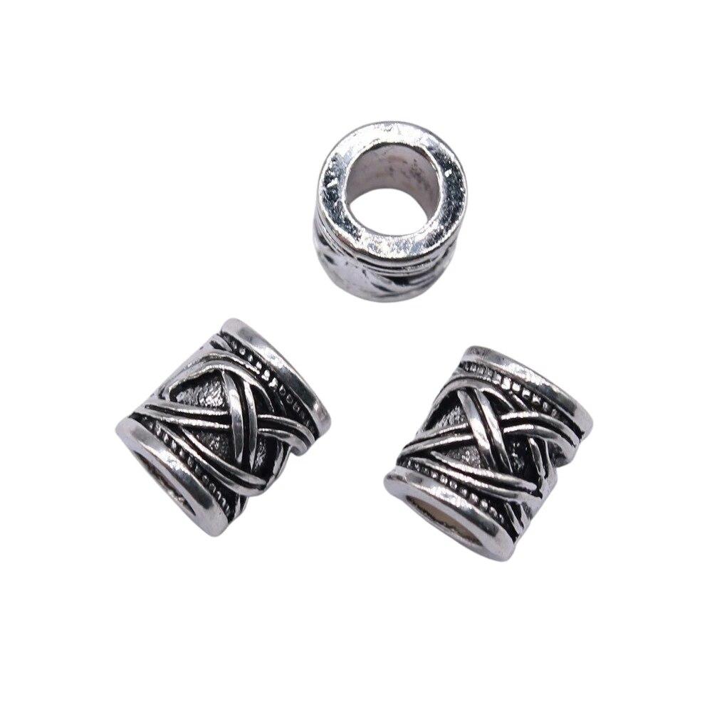 Бусины с большими отверстиями, свободные бусины-разделители, мужские аксессуары, украшения ручной работы для мужчин