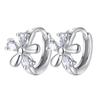 Trendy Plum Blossom & Snow Chrysanthemum Crystal Stud Earrings - Cross-Border Bestselling Jewelry