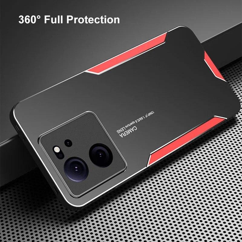 Металлический чехол из алюминиевого сплава для Xiaomi Redmi 13C 13 C 12C 12 4G, матовый чехол, силиконовый противоударный защитный жесткий чехол для телефона Poco C65 C 65 X5 Pro
