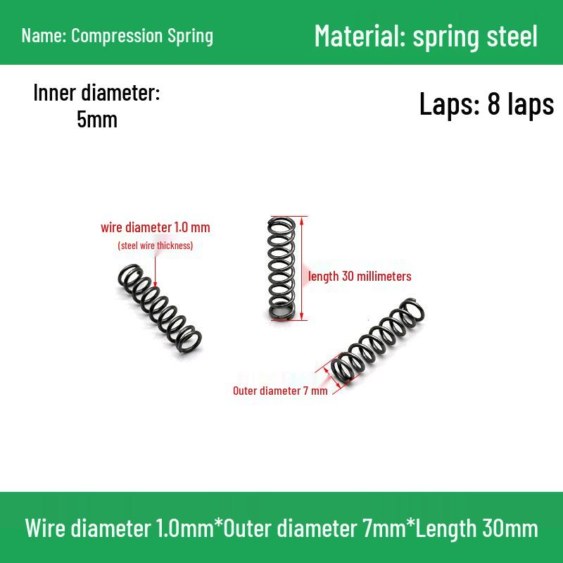 Сверхмощный Y-образный амортизатор с компрессионной пружиной, диаметр проволоки 1,0 мм, внешний диаметр 5-20 мм.