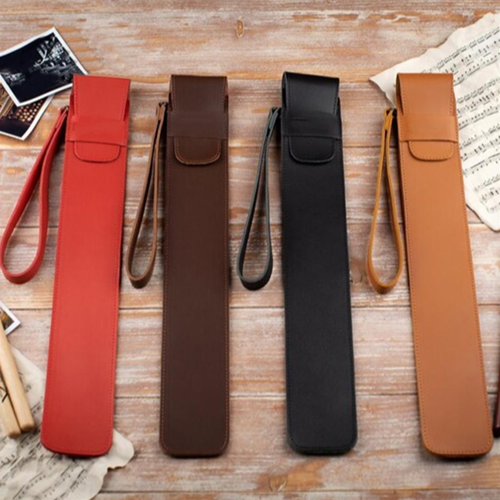 Защитный чехол для барабанных палочек из искусственной кожи, портативный чехол для хранения барабанных палочек, водонепроницаемая сумка для барабанных палочек, удобная для переноски