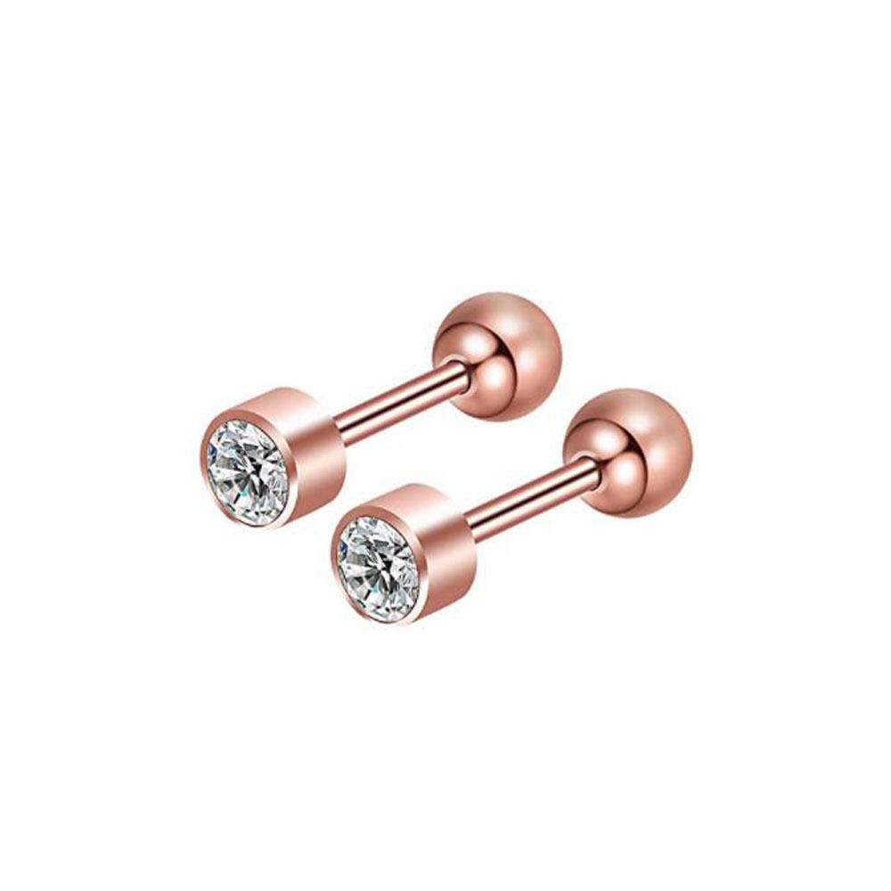 Stainless Steel Lip, Zircon Ear, and Ear Bone Studs - Trendy Piercing Jewelry