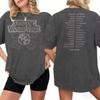 Pop Band 2026 Tour Concert T-shirts Women Men Short Sleeve 100% Cotton Washed T-shirts for Fan Gifts Female Male Clothing