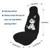 Moomin Car Seat Set of for Front Suitable for Light and Standard Full Coverage for the Driver and Passenger Seats Covers, 2, Seats, Cars, Back, Black,