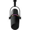 Микрофон для подкастов Shure MV7+, Черный (MV7+-K): Сертифицированный OBS, Динамический кардиоидный однонаправленный микрофон с проводным подключением USB-C и XLR, Шум