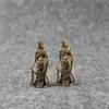 Copper Buddha Figurines Ornaments Desk Decorations Handmade Brass Goddess of Mercy Key Ring Pendant Home Decor Craft Tea Pet