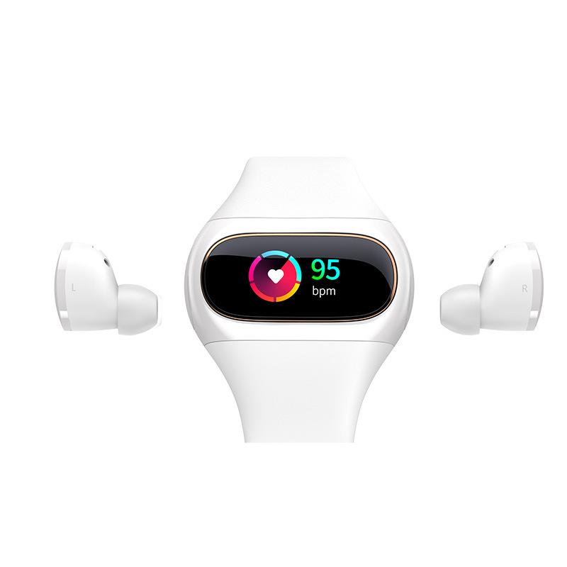 Aipower Wearbuds True Wireless Earbuds Фитнес-трекер 2 в 1 Смарт-часы