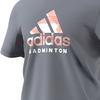 adidas Удобная футболка с коротким рукавом и круглым вырезом с логотипом, мужские топы, серые CV4337