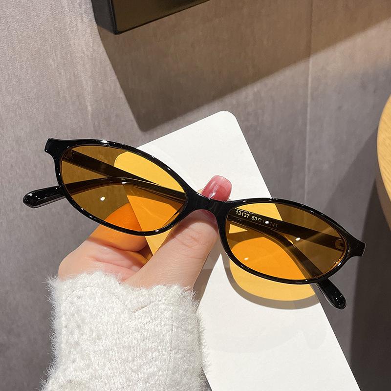 Солнцезащитные очки в овальной оправе British Retro Small Frame Sunglasses Sunglasses Sunglasses Sunglasses