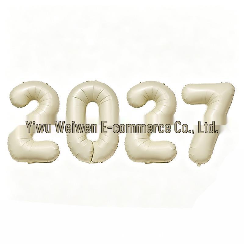 Фольгированные шары "С Новым 2026 годом" - 32/16 дюймов, Декор для вечеринки