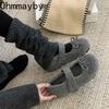 Designer Vintage Butterfly-knot Women Mary Jane Shoes Outdoor Comfort Soft Sole Internal Elevation Concise Cotton Female Shoes