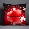 Наволочка для украшения дома на День святого Валентина с узором Купидона, квадратная наволочка, украшение для дома и офиса, наволочка