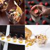 50 Mini 2 Oz/60 Ml Dessert Cups with Covered Spoons Reusable Dessert Cups Transparent Plastic Frozen Cake Appetizer Cups
