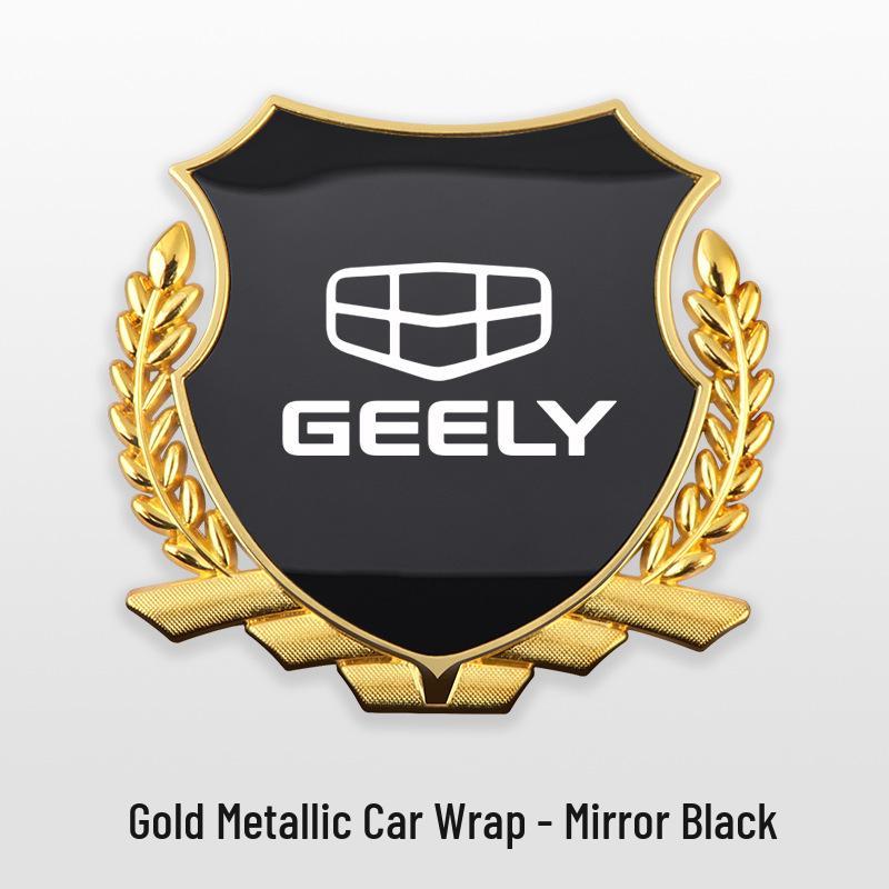 Металлический боковой шильдик-колосок Geely для моделей Xingyuan, Xingyue L, Xingrui, Emgrand, Boyue Pro