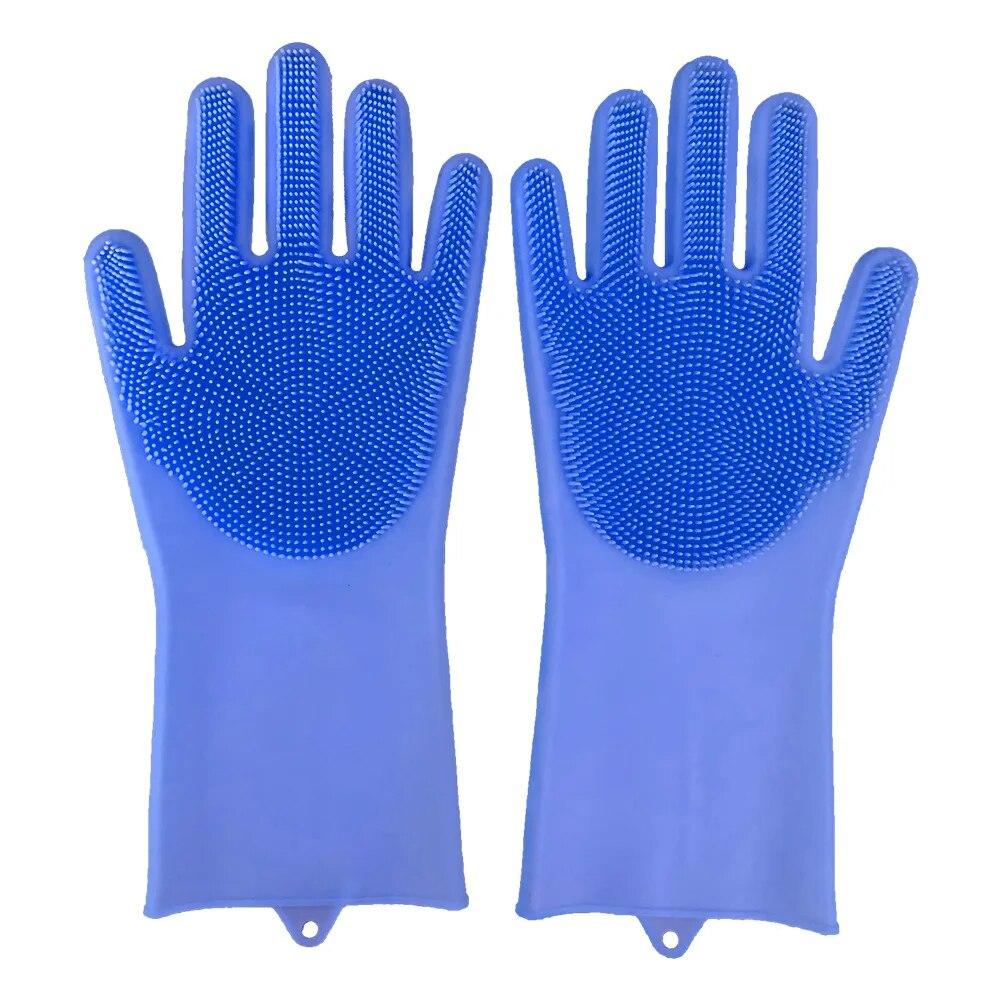 Silicone Cleaning Gloves Multifunction Magic Silicone Dish Washing Gloves For Kitchen Household Silicone Washing
