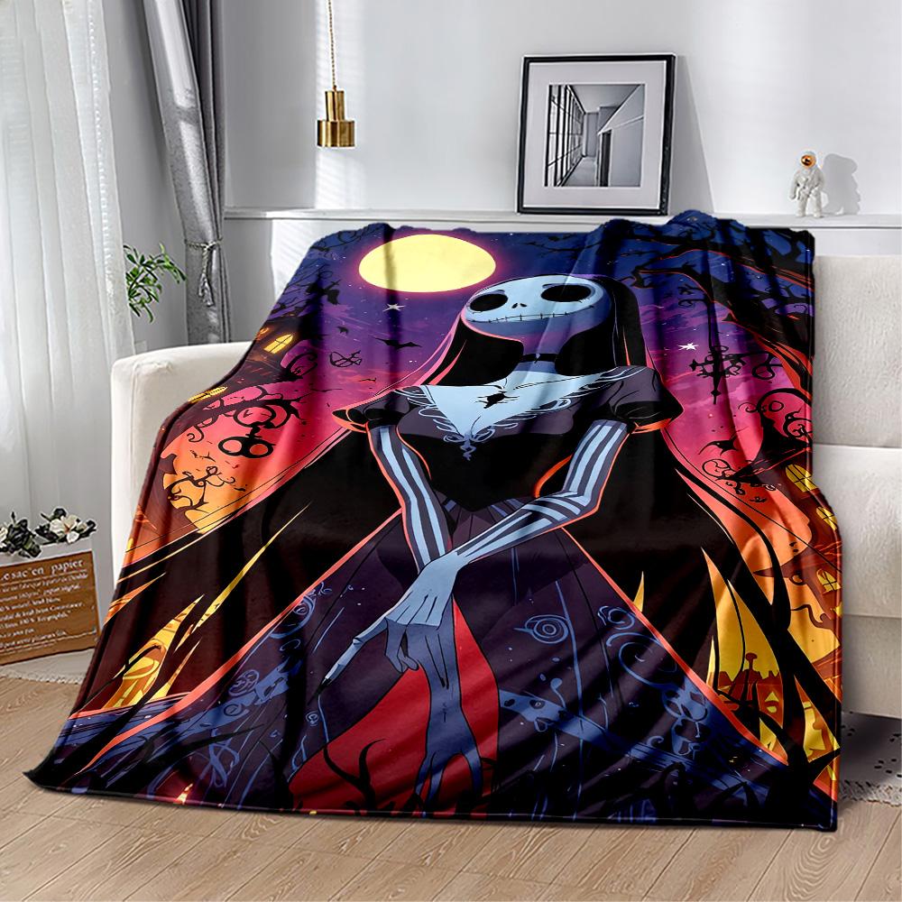 Christmas Nightmare Blanket Comfortable Suitable for Livingroom Bedding Couch for All Seasons Modern Gifts For Family Or Friends