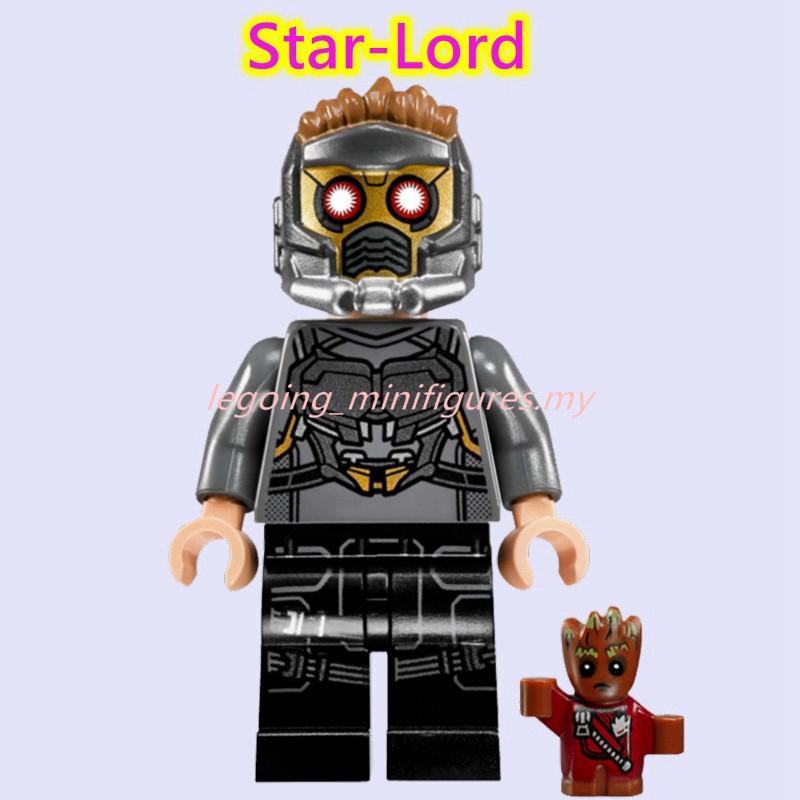 Совместимо с минифигурками Звездный Лорд Мстители Финал Marvel Строительные блоки Игрушки для детей