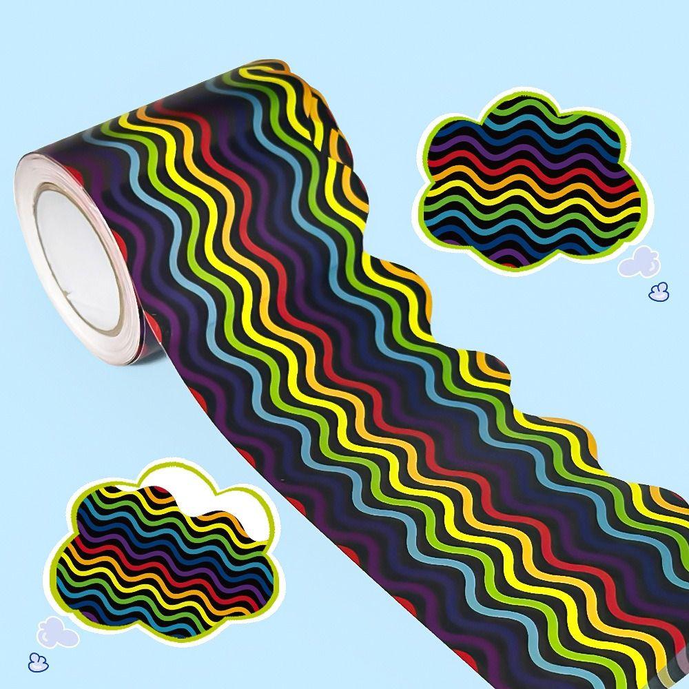 No Adhesive Border Paper Paper Bulletin Board Border Creative Stickers