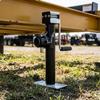 Прочная опорная стойка для прицепа с поворотной трубой, боковой винт, для парковки