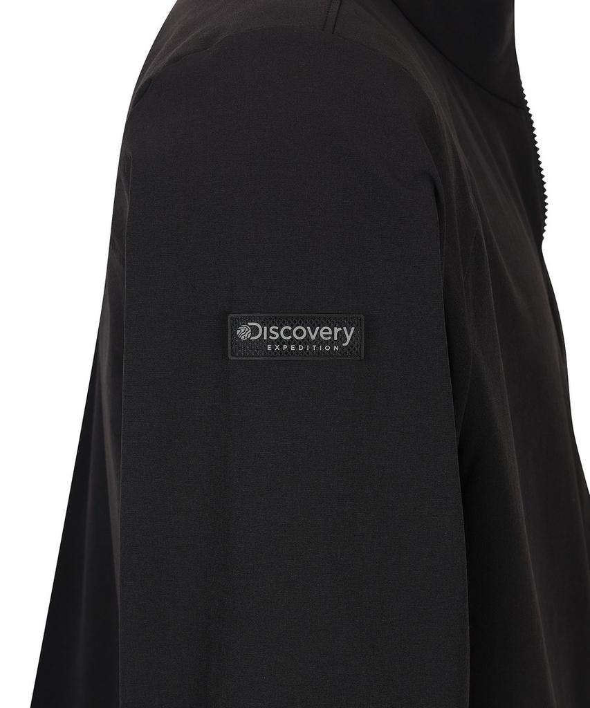 Мужская тканая тренировочная куртка Discovery Expedition с высоким воротником для активного отдыха (черный)
