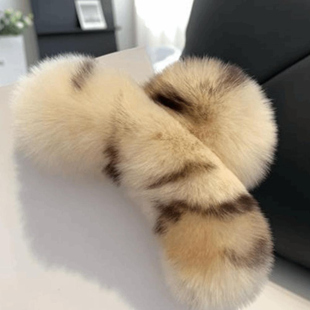Ball All-match Korean Style Hair Clip Leopard Grasp Clip Female Hair Accessories Plush Hair Claw