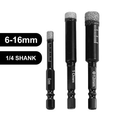 Hexagonal Shank Hole Opener Marble Drill Bit Vitrified Tile Tile Drill Bit Glass