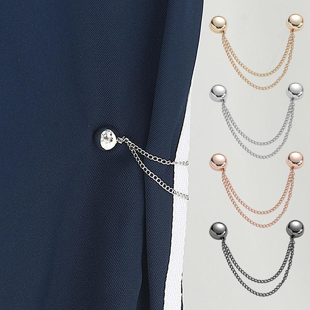 Hot 4PCS Magnetic Clothing Clips Multi-Function Magnetic Strength Buttons Clips Pinless Brooch Clips for Women Clothes Cardigans