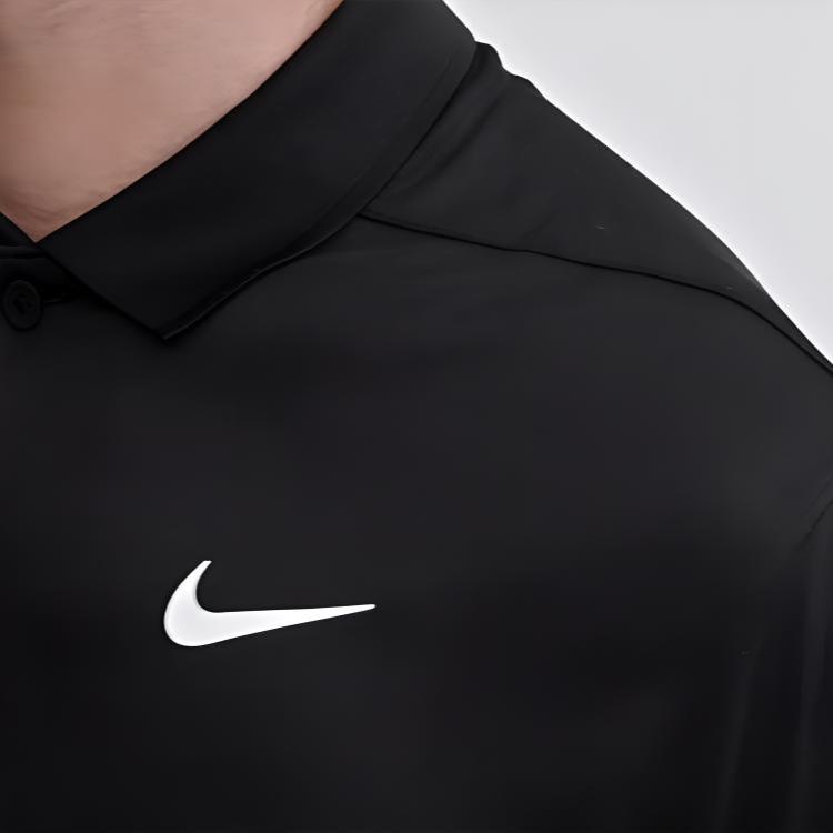 Nike Dri-Fit Victory однотонный логотип с принтом, влагоотводящие дышащие поло с короткими рукавами, мужские топы черного цвета DH0823-010