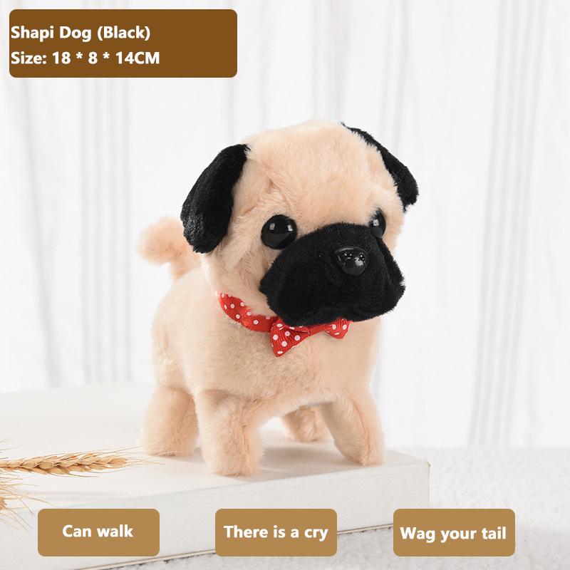 1 Piece Can Walking And Call Electric Robot Pet Doll Dog Realistic Plush Simulation Smart Dog Children Toy Christmas Gift