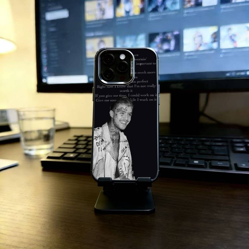 Чехол для телефона Lil Peep Hellboy Love Rapper для iPhone 17,16,15,14,13,12,11 Plus,Pro Max,XS, Цветной Серебристый Черный Чехол