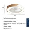 Nordic Smart Ceiling Fans With Light For Living Room Dining Blades Reversable 6 Speed Fans 52cm Fans Lighting 36W Low Floor Fans Lamp