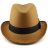 Adults Felt Wool Blend Homburg Hats