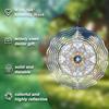 Metal Wind Spinner Outdoor Indoor Decor 3D Kinetic Windmill Gift for Women Wife Valentines Day Thanksgiving Christmas