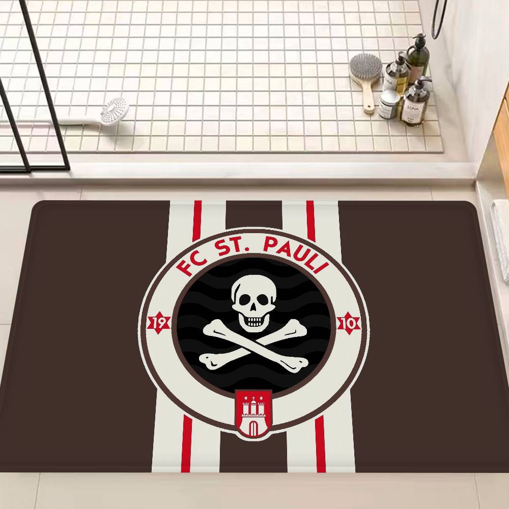 F-FC S-St. P-Pauli Коврик для ванной Антискользящий Впитывающий воду Длинная полоса Подушка Коврик для спальни Коврик для декора отеля
