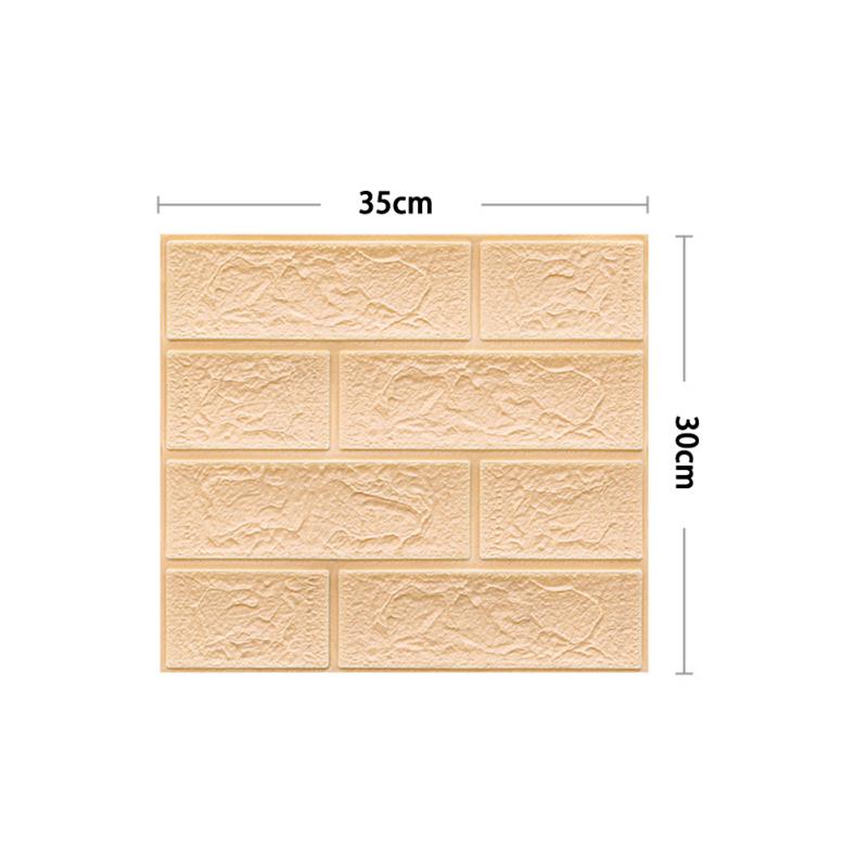 3d кирпичный узор настенный стикер самоклеящийся трехмерный мягкий водостойкий, предотвращающий столкновения
