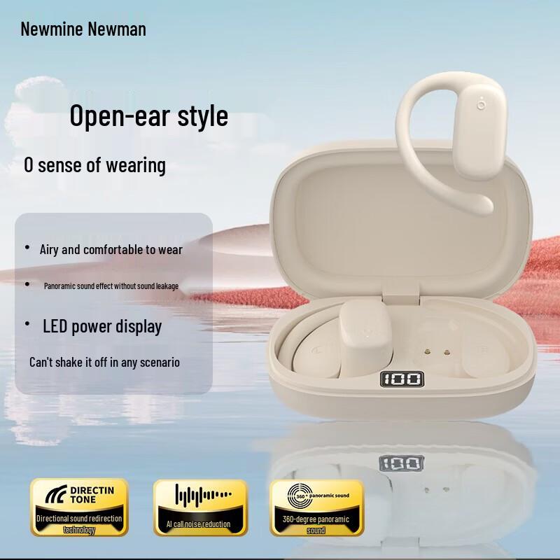 Спортивные Bluetooth-наушники Newmine Q3 с открытыми ушами, на зажиме