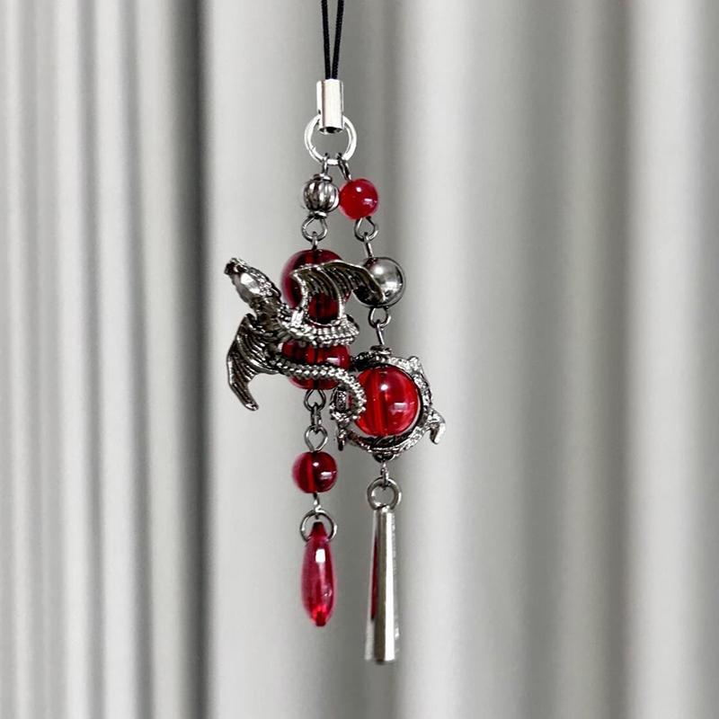 Креативные брелоки для телефона  Трендовая цепочка для мобильного телефона с бусинами и кроликом Ремешок Брелок Подвеска для украшения сумки Цепочка для карточек