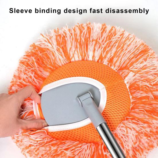 Швабра для уборки углов ванной комнаты, вращающаяся на 360 градусов, швабра из нержавеющей стали для влажной и сухой уборки поверхностей в ванной