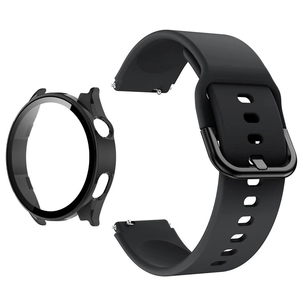 Silicone Strap & PC Case + Tempered Glass for Xiaomi Watch 5 Full Shell Screen Protector Bumper Cover Strap Smart Accessorie Set