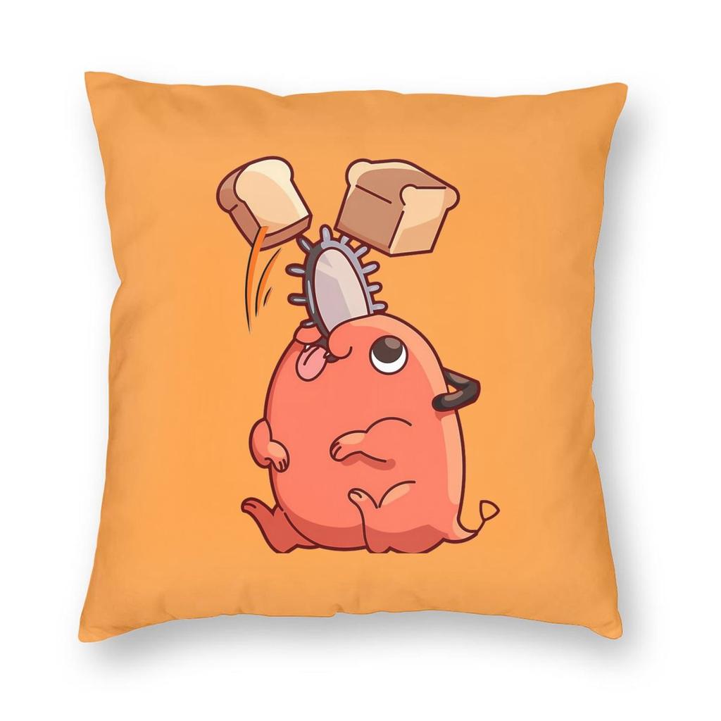 Pochita Chainsaw Man Manga Pillowcase Soft Polyester Cushion Cover Decorations Pillow Case Cover Home Zippered Xcm