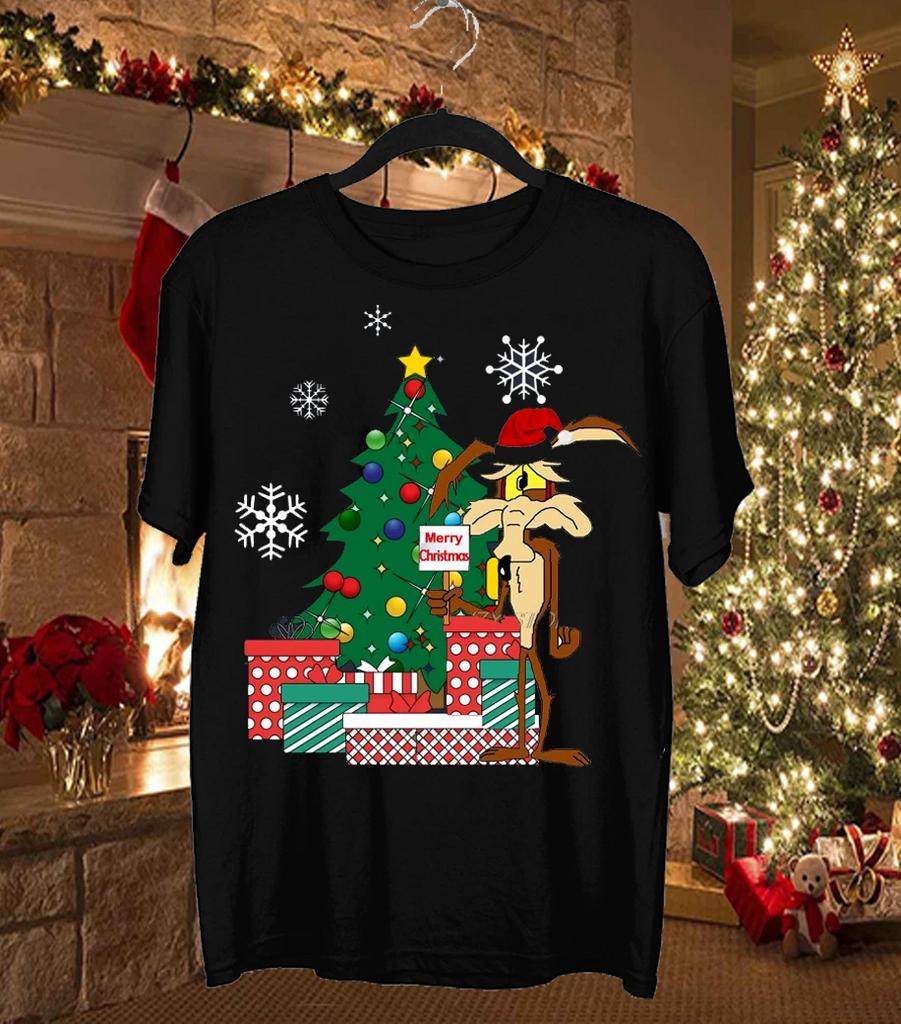 Hot Wile E Coyote and the Road Runner Christmas S-4XL T Shirt EG982
