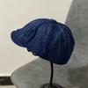 Street Style Retro Forward Hat Cotton Women Artist Hat Vintage Denim Berets Cap  Party