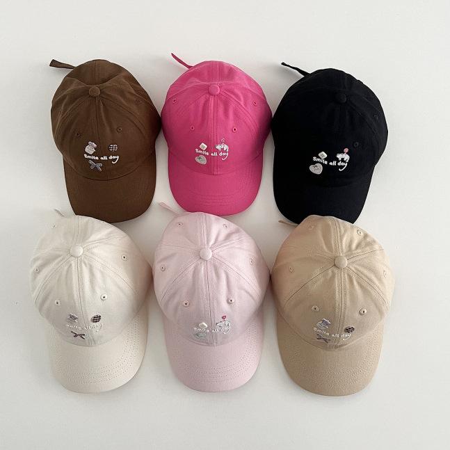 Spring And Summer Letter Embroidery Cute Sunshade Sunscreen Women'S Baseball Cap Fashion Cap