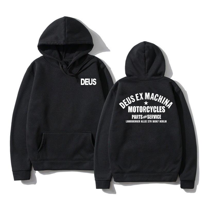 DEUS EX MACHINA Hoodie For Men Women Street Fashion Sweater Popular Hip Hop Sweatshirt Winter Oversized Long Sleeve Streetwear