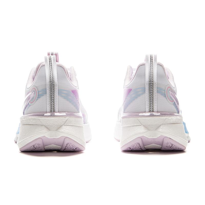 Li Ning Детские Rabbit 8 Pro Простые Универсальные Нескользящие Износостойкие Низкие Кроссовки для Бега Мужские Кроссовки для Бега Белый Фиолетовый YKFV128-2