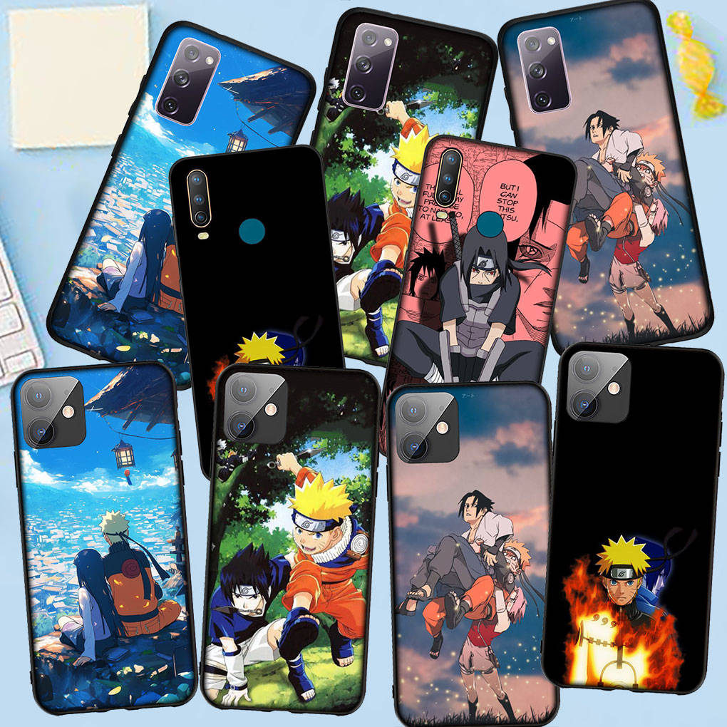 Чехол для телефона Samsung Galaxy S25 S24 S23 iPhone 16 15 Xiaomi Redmi Note 14 13 12 16E 11 Pro Max XR OPPO Moto Huawei Comics Uchiha Sasuke Naruto Cover