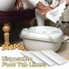 240Pcs Thicken Foot Tub Bags Transparent Bath Basin Bags Eco-Friendly Foot Tub Liners  Home Use